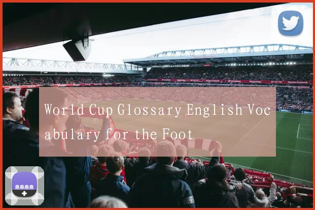 World Cup Glossary English Vocabulary for the Foot