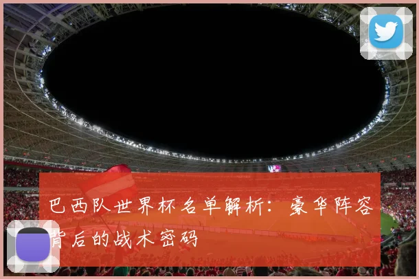 巴西队世界杯名单解析：豪华阵容背后的战术密码